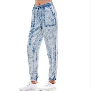 Thread + Supply acid wash jogger high rise pants L
